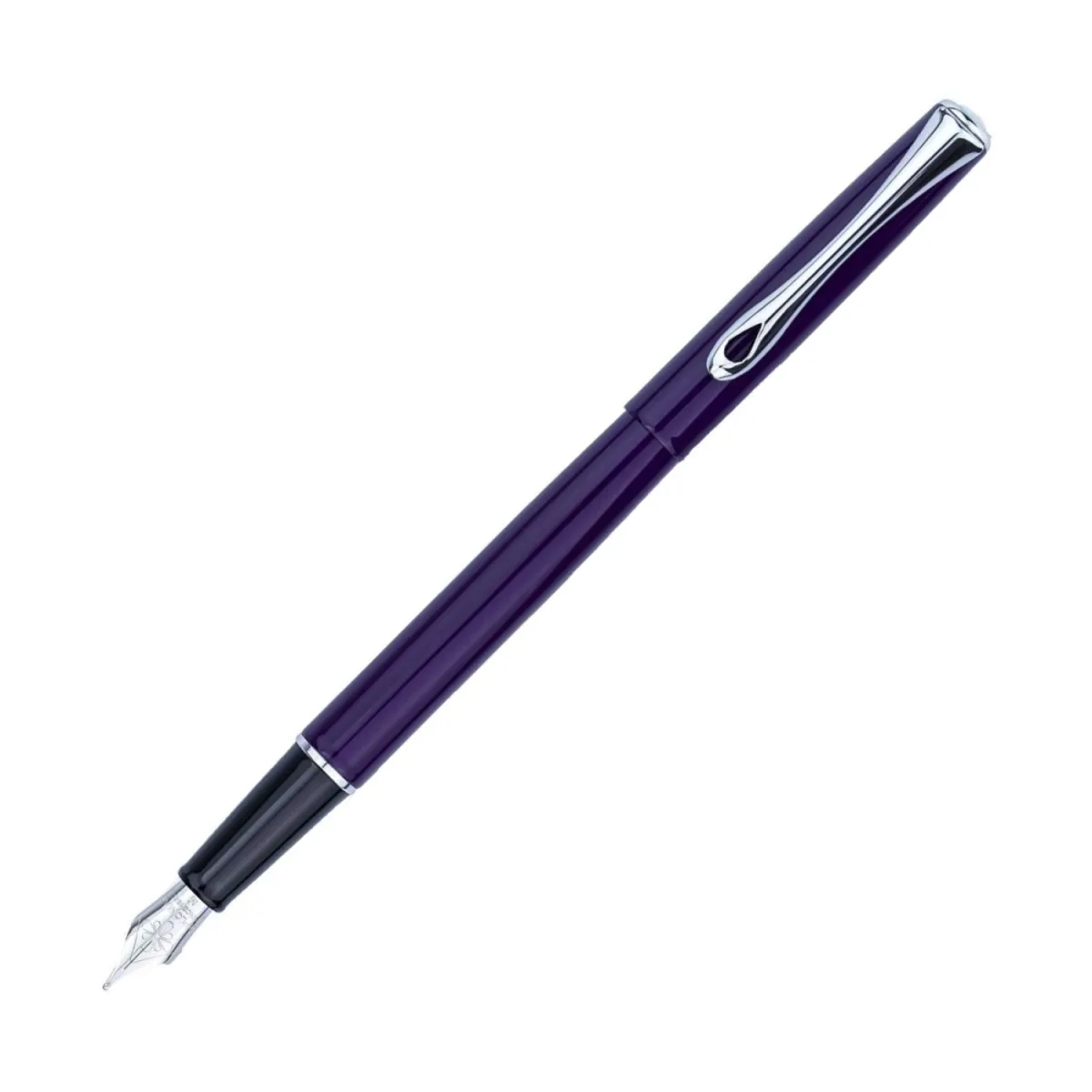 *Stylo Plume M Diplomat Traveller Deep Purple chrome