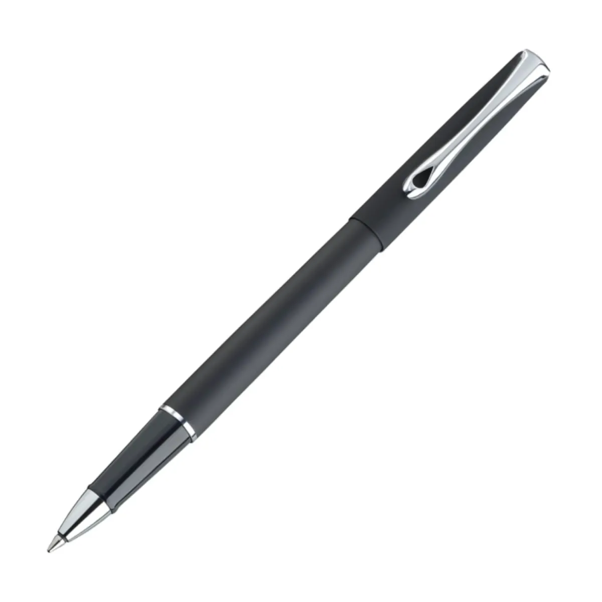 Stylo Roller Diplomat Traveller Lapis Noir Mat Chromé