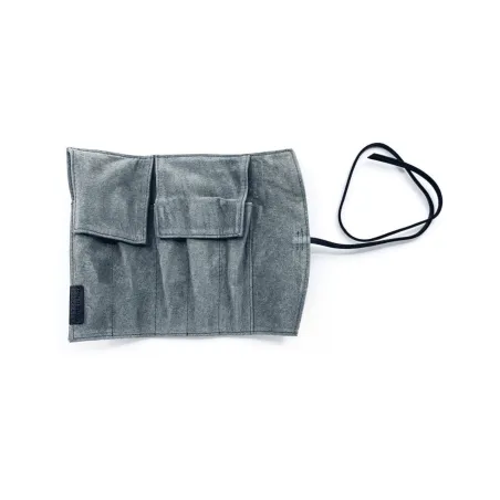 Etui Pilot Cuir Noir - Fermeture lacet pour 5 Stylos - ouvert