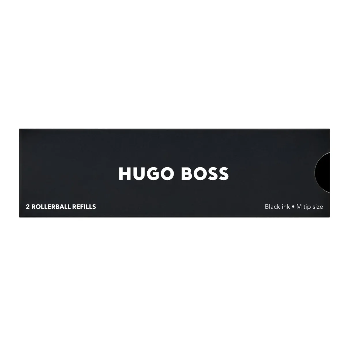 Recharge Roller HUGO BOSS Metal Noire Moyenne – Lot de 2