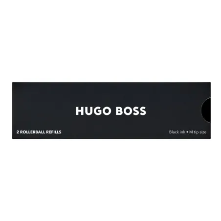 Recharge Roller HUGO BOSS Metal Noire Moyenne – Lot de 2