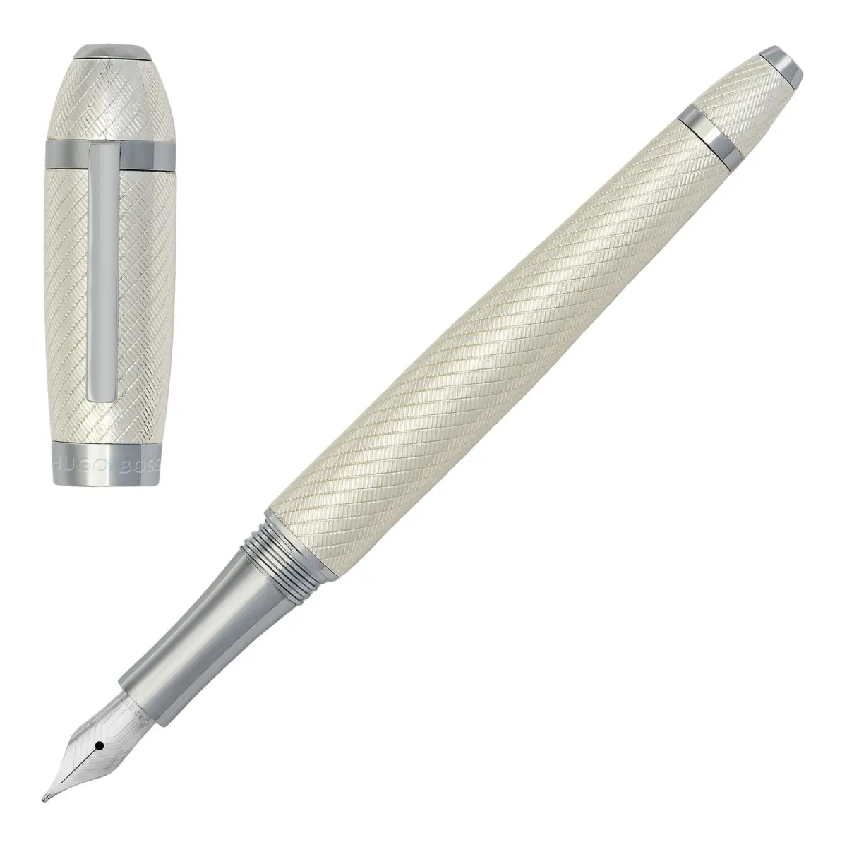 Stylo plume (M) Hugo Boss - Arc Futurist - Silver