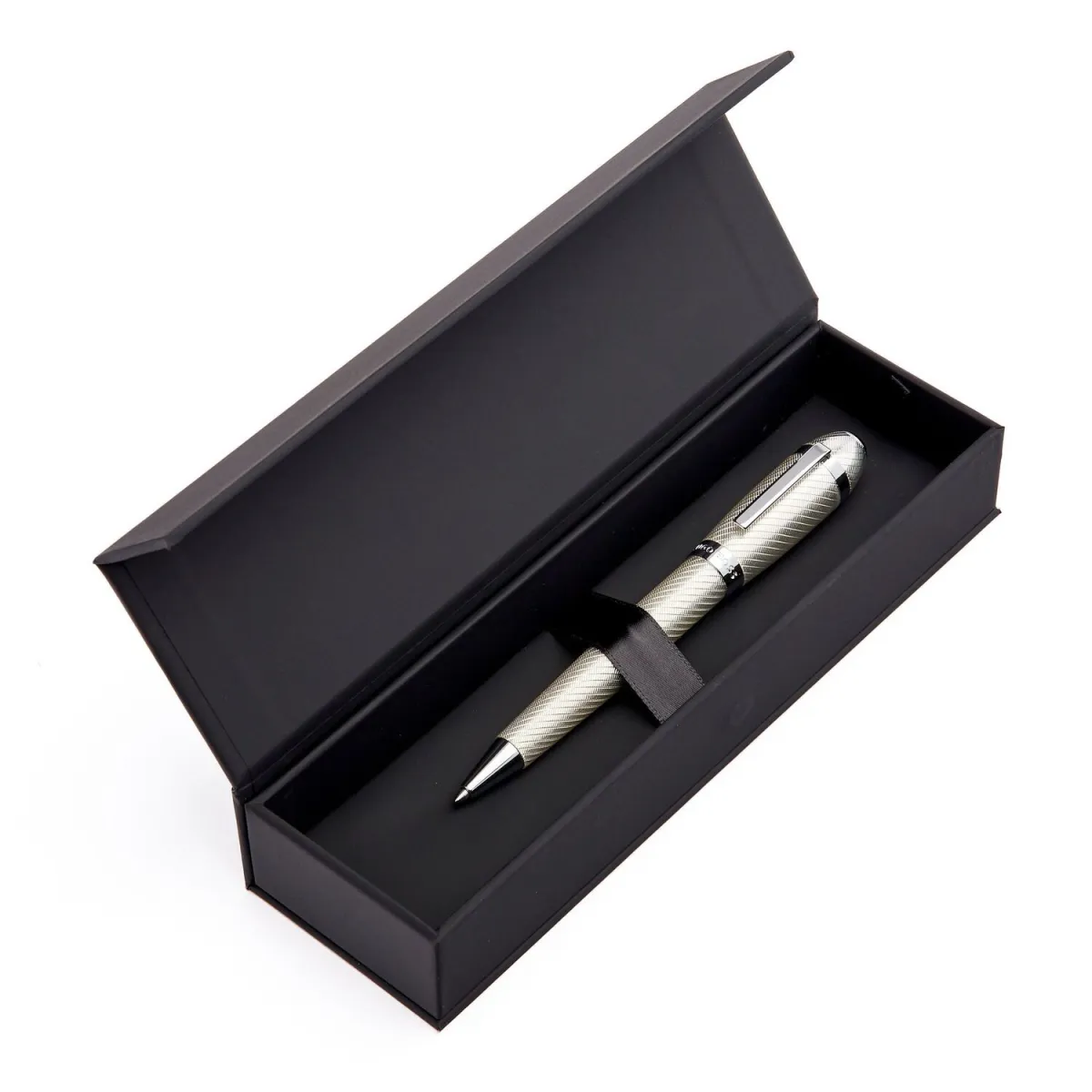 Stylo bille Hugo Boss - Arc Futurist - Silver - coffret ouvert