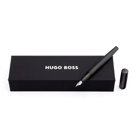 Stylo plume Hugo Boss Arche Iconic Black – Design aérodynamique