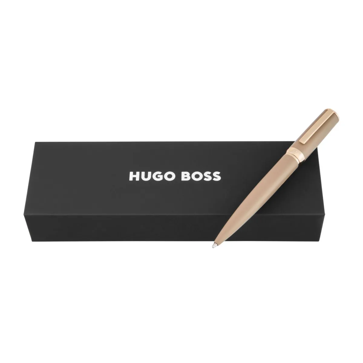 Stylo bille Hugo Boss Arche Double B Nude - Élégance féminine