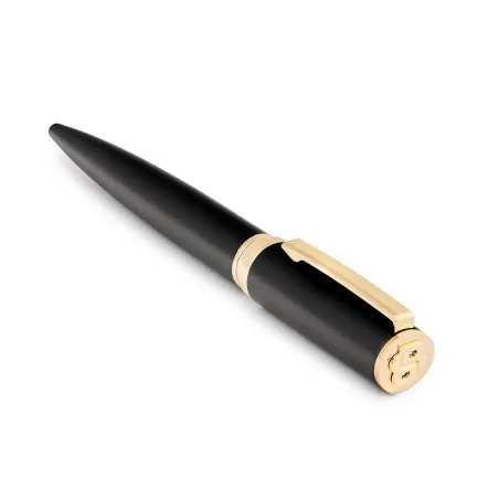 Stylo bille Hugo Boss Arche Double B Black & Gold
