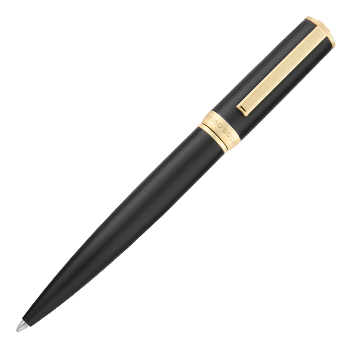 Stylo bille Hugo Boss - Arche Double B - Black & Gold