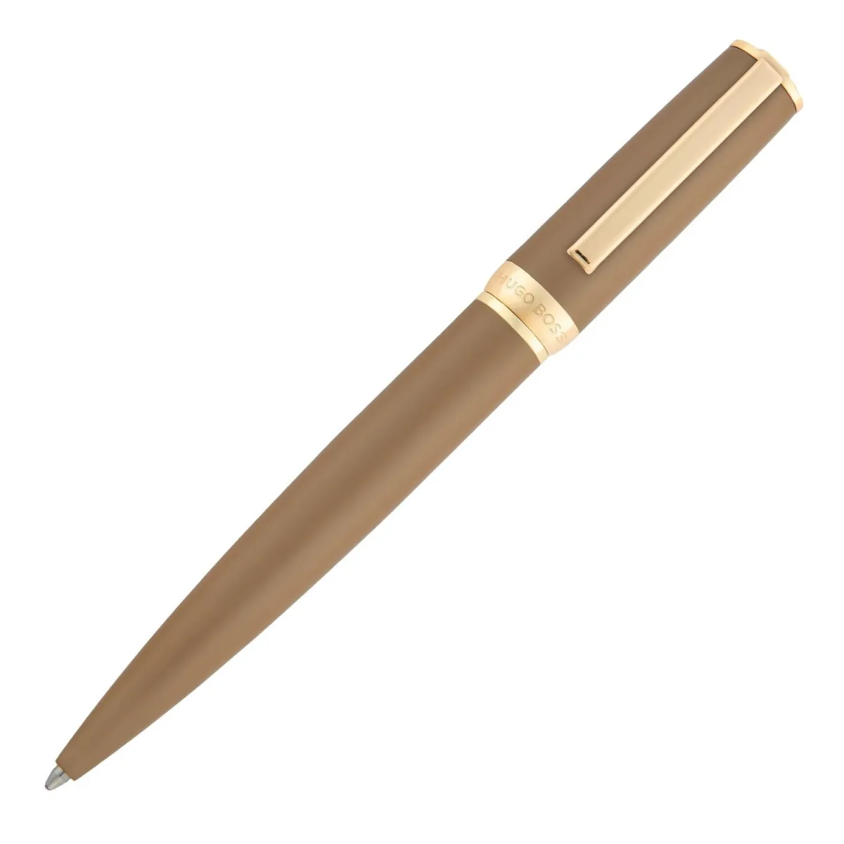 Stylo bille Hugo Boss - Arche Double B - Camel