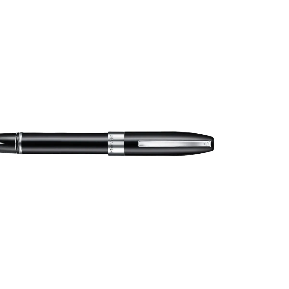 Stylo plume M Sheaffer - Legacy 9064 - Noir finition chromée - Capuchon