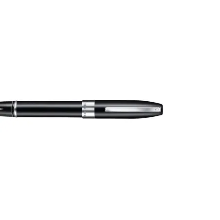 Stylo plume M Sheaffer - Legacy 9064 - Noir finition chromée - Capuchon