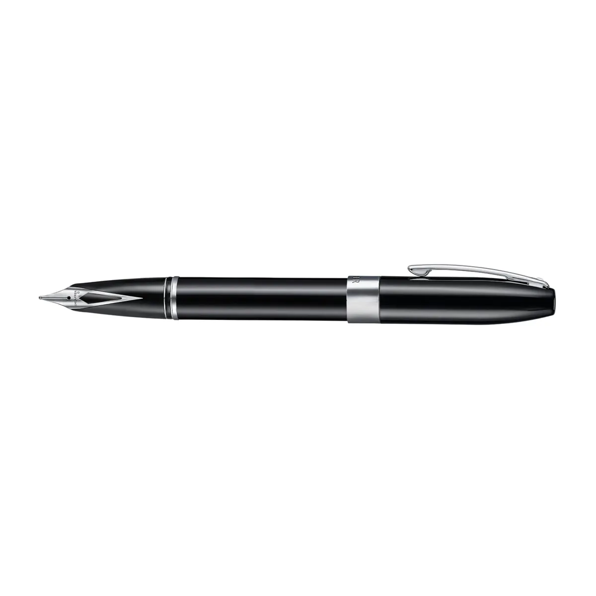 Stylo plume M Sheaffer - Legacy 9064 - Noir finition chromée - Profil