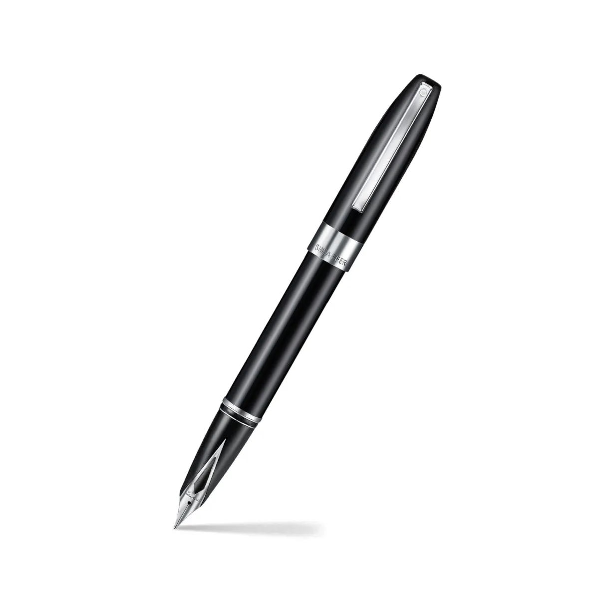 Stylo plume M Sheaffer - Legacy 9064 - Noir finition chromée