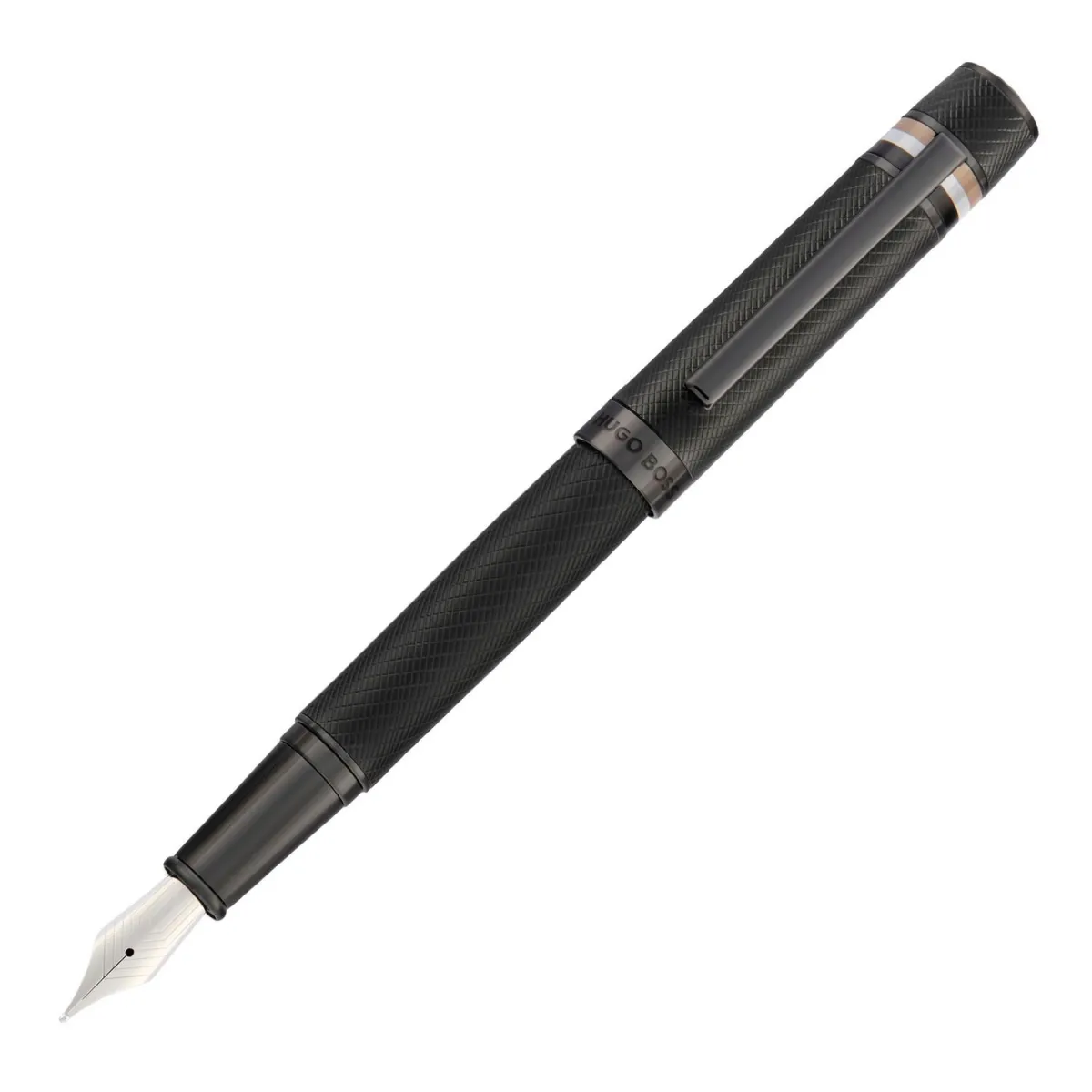Stylo plume (M) Hugo Boss - Core Iconic - Black - Ouvert
