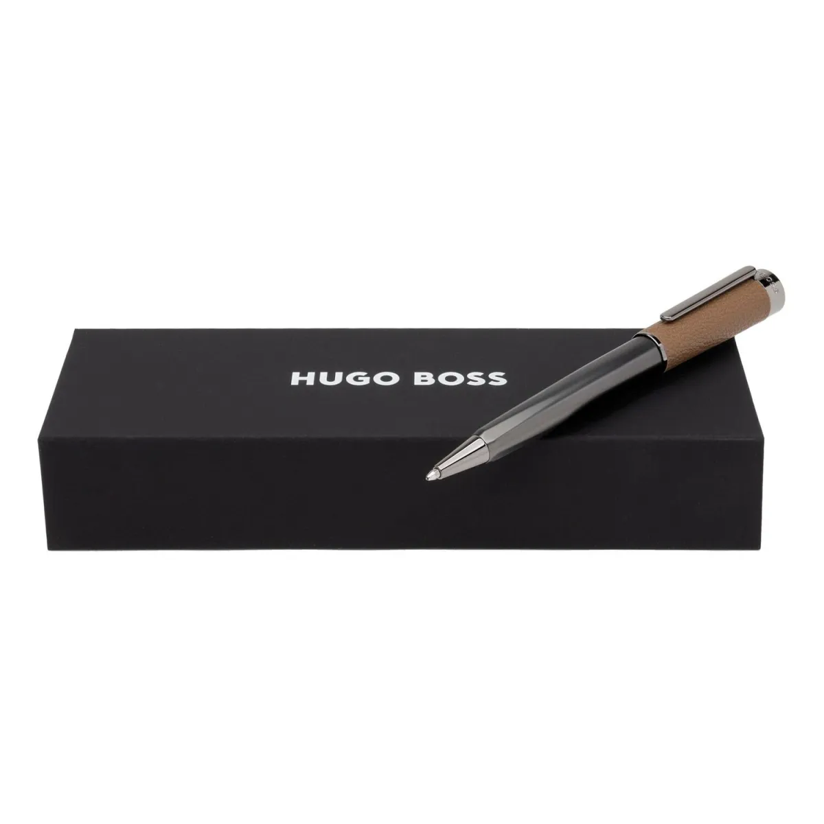 Stylo Bille Hugo Boss Corium Camel – Luxe Contemporain