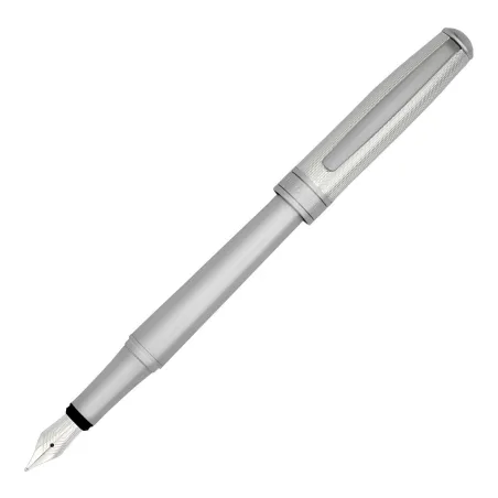 Stylo plume (M) Hugo Boss - Essential - Metal Silver - Ouvert