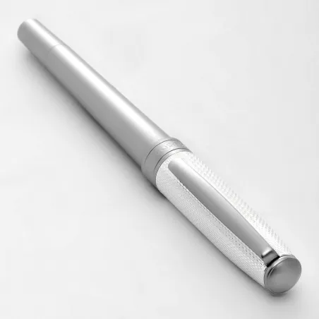 Stylo Plume Hugo Boss Essential Metal Silver - Plume Moyenne