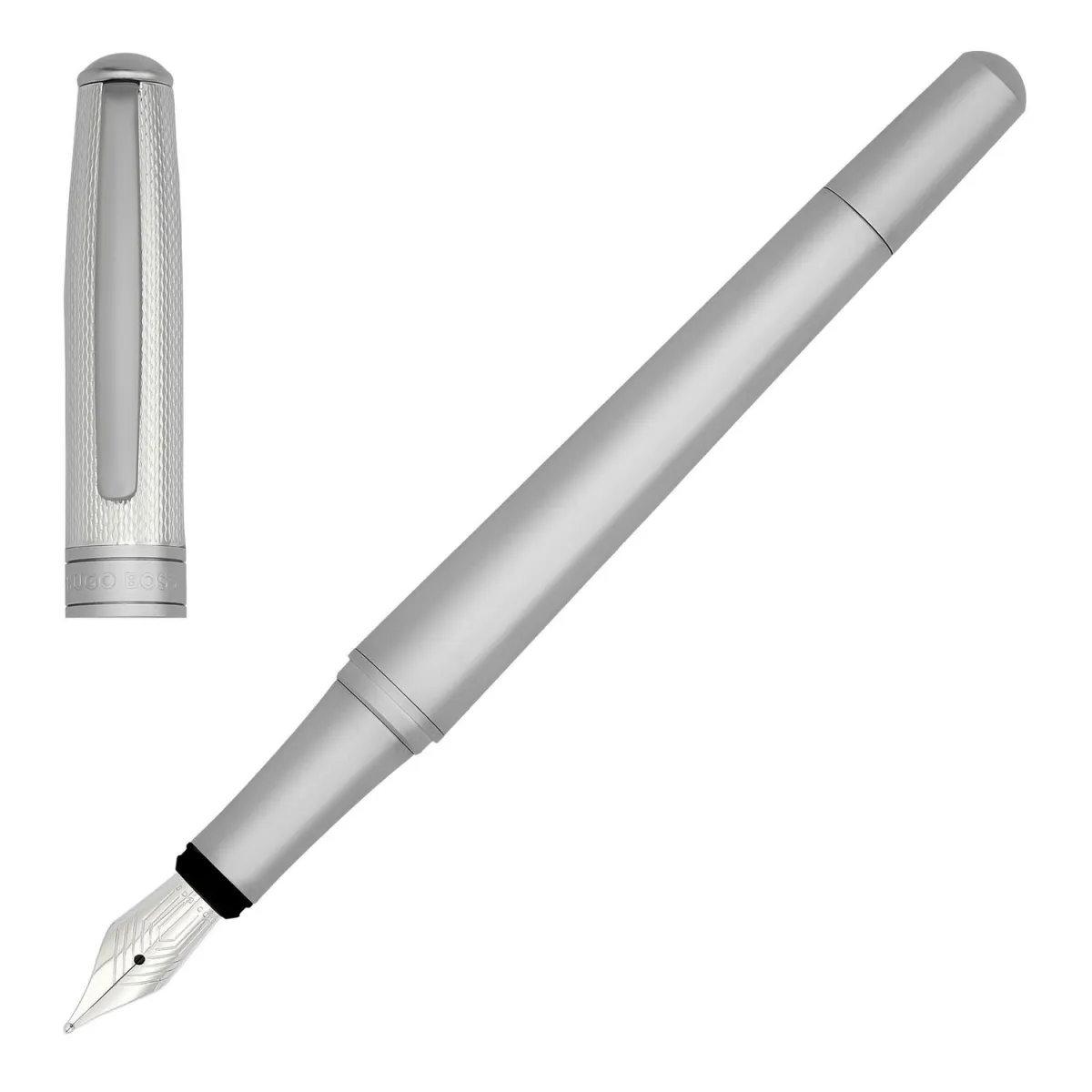 Stylo plume (M) Hugo Boss - Essential - Metal Silver