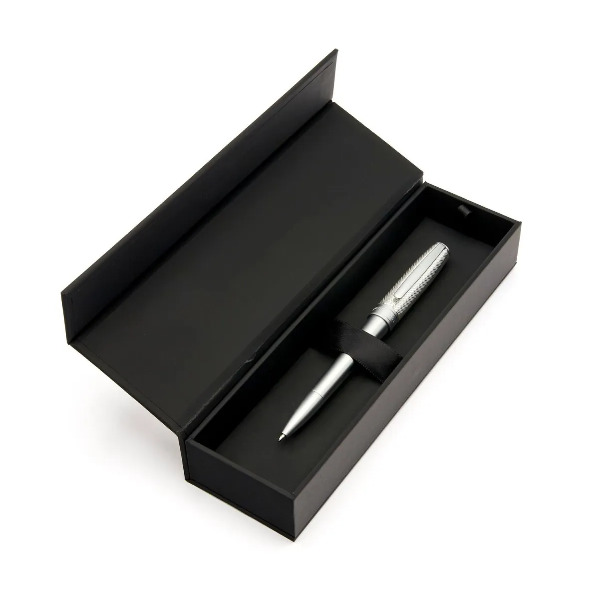 Stylo bille Hugo Boss - Essential - Metal Silver - Coffret