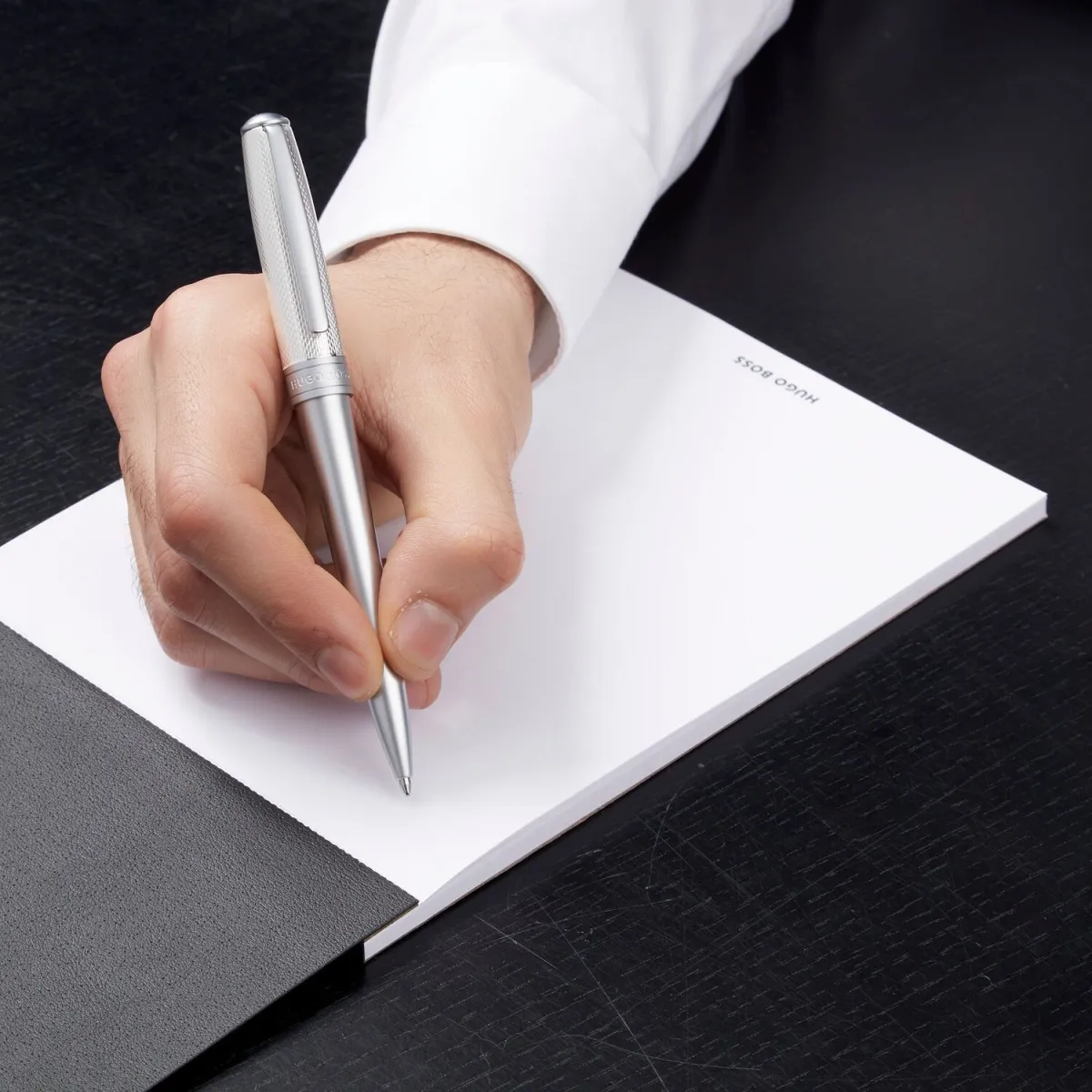 Stylo Bille Hugo Boss Essential Metal Silver