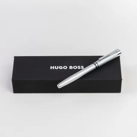Stylo Plume (M) Hugo Boss - Filament - Chrome - Coffret