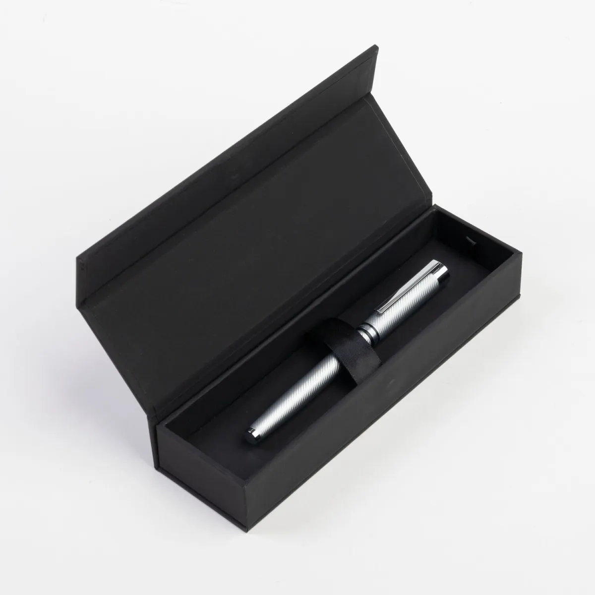 Stylo Roller Hugo Boss - Filament - Chrome - Coffret