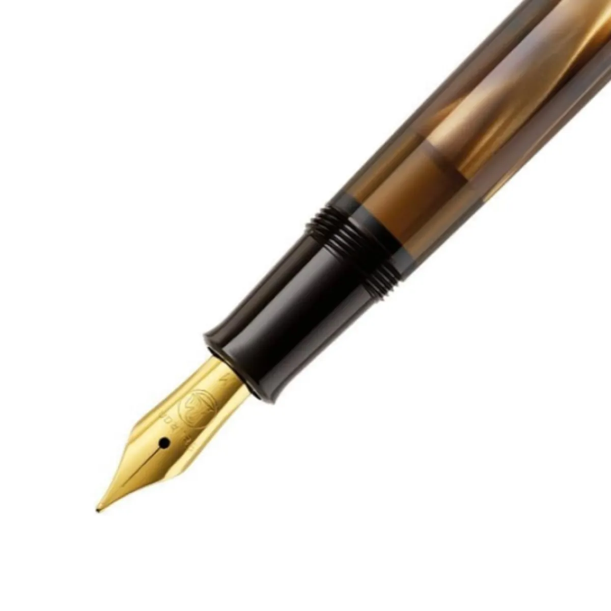 Stylo plume (M) Pélikan M 200 - Brun marbré M - Plume