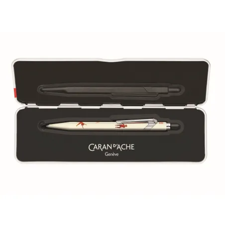 Stylo bille 849 CARAN D'ACHE - Nina Cosford - Crème clair - Édition Spéciale - Ecrin ouvert
