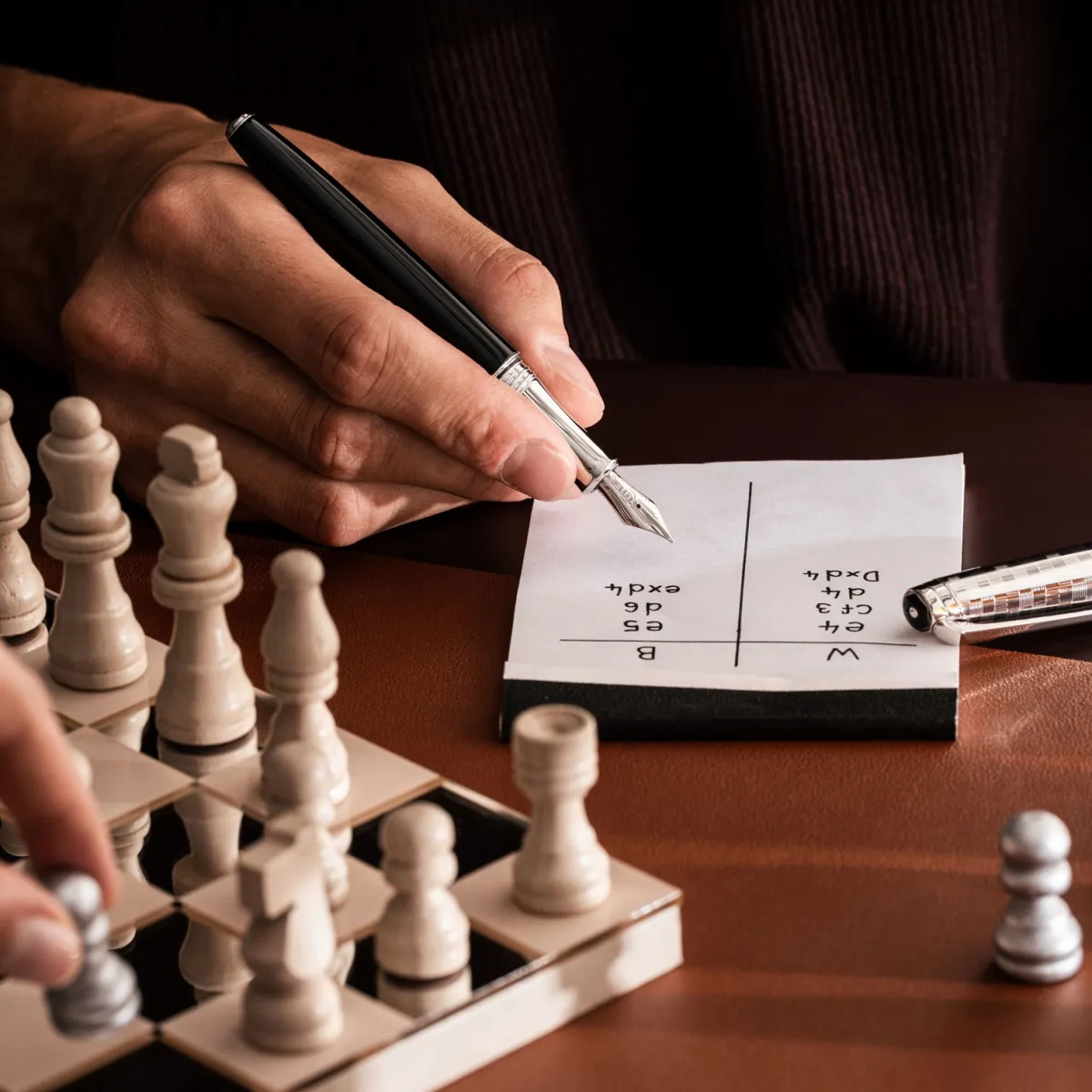 Coffret Stylo plume F Caran d’Ache Léman Damier Éd. Limitée