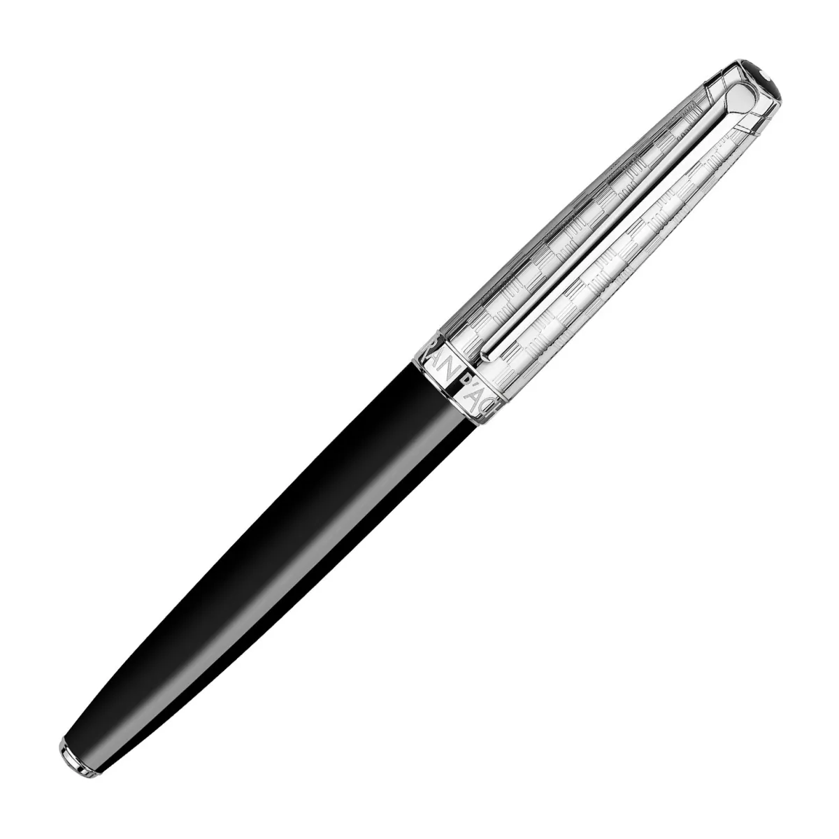 Coffret Stylo plume (B) avec étui cuir - Caran d'Ache - Leman - Damier - Edition limitée - Fermé
