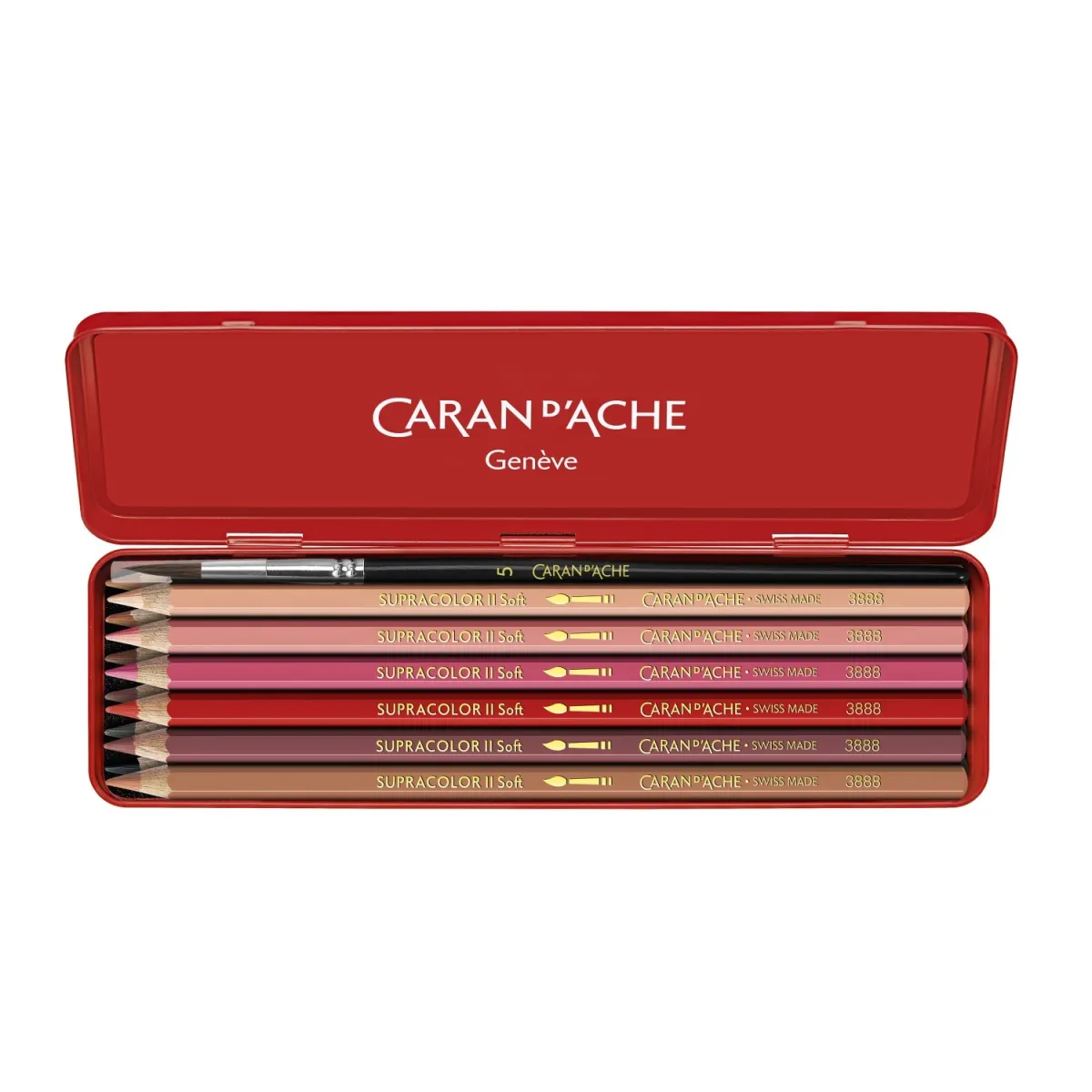 Set créatif Caran d'Ache - Nina Cosford - 12 pcs + 1 pinceau - Édition Spéciale - ouvert
