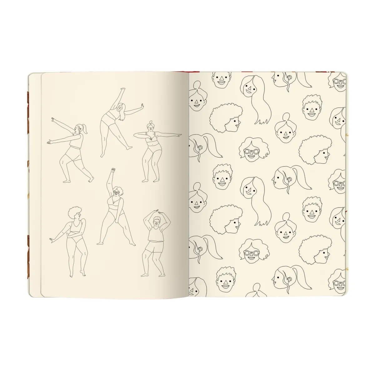 Carnet de dessin A5 - Caran d'Ache - Nina Cosford - Édition Spéciale - Ouvert