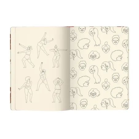 Carnet de dessin A5 - Caran d'Ache - Nina Cosford - Édition Spéciale - Ouvert