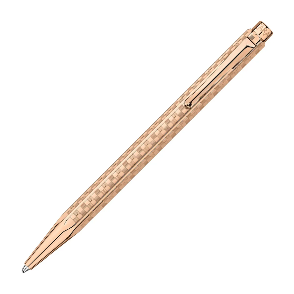 Stylo Bille Ecridor Caran d'Ache - Damier Doré Rose