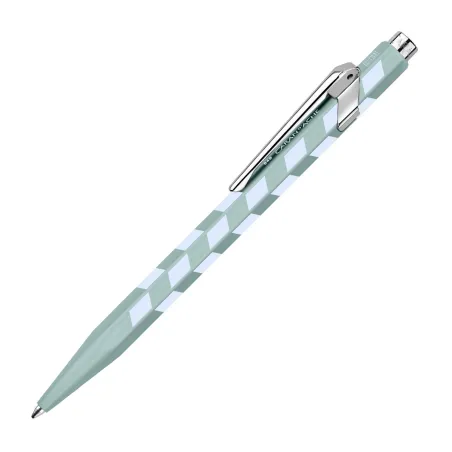 Stylo bille 849 CARAN D'ACHE - Mosaic - Vert d'eau - Édition Spéciale - Profil