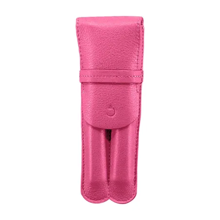 LADON - Etui 2 places avec rabat - Fushia