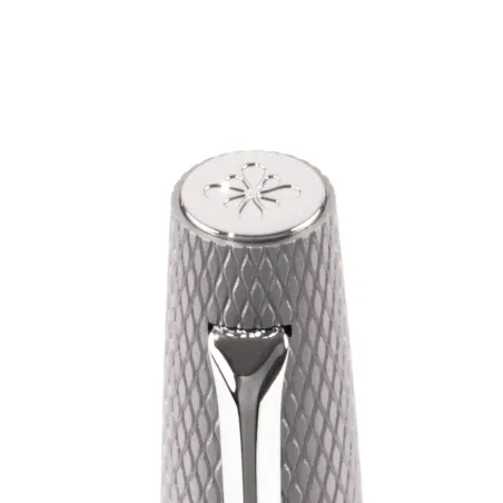 Stylo Roller "Viper" DIPLOMAT Silver Guilloché - Logo