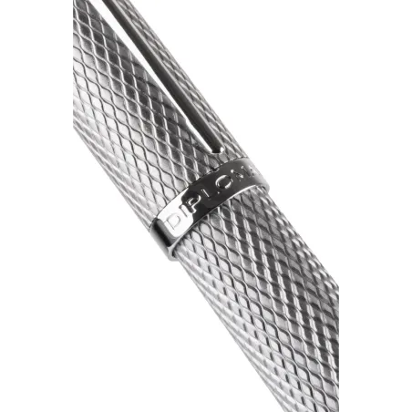 Stylo Roller "Viper" DIPLOMAT Silver Guilloché - Bague