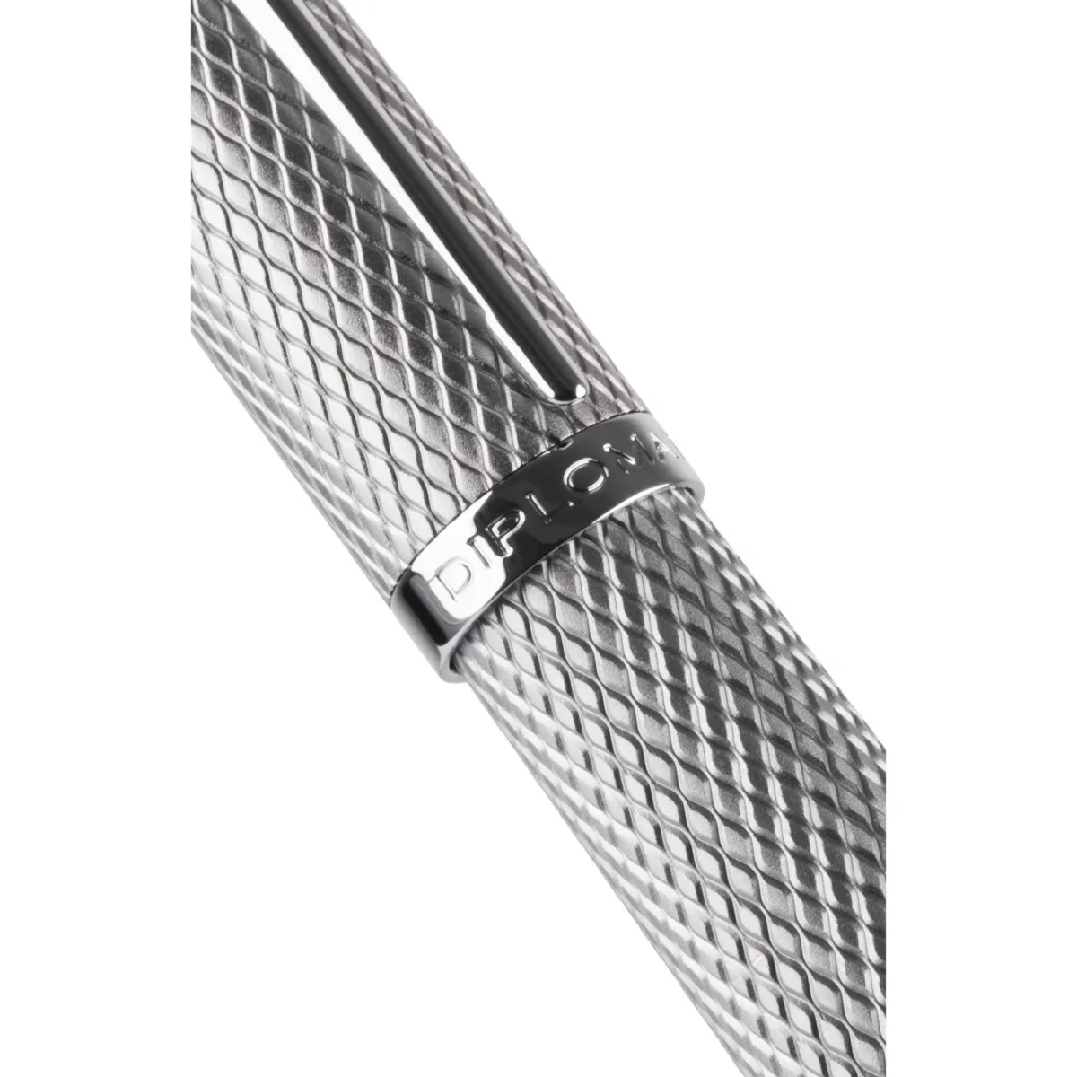 Stylo Bille "Viper" DIPLOMAT Silver Guilloché - Bague