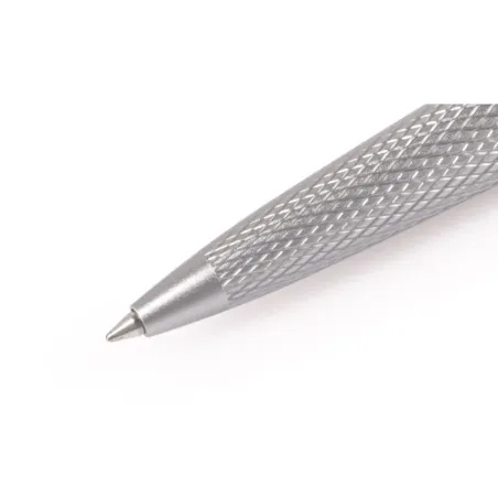 Stylo Bille "Viper" DIPLOMAT Silver Guilloché - Pointe