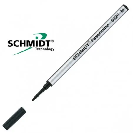Recharge Feutre Schmidt - Fasermine S5020M Noire Moyenne