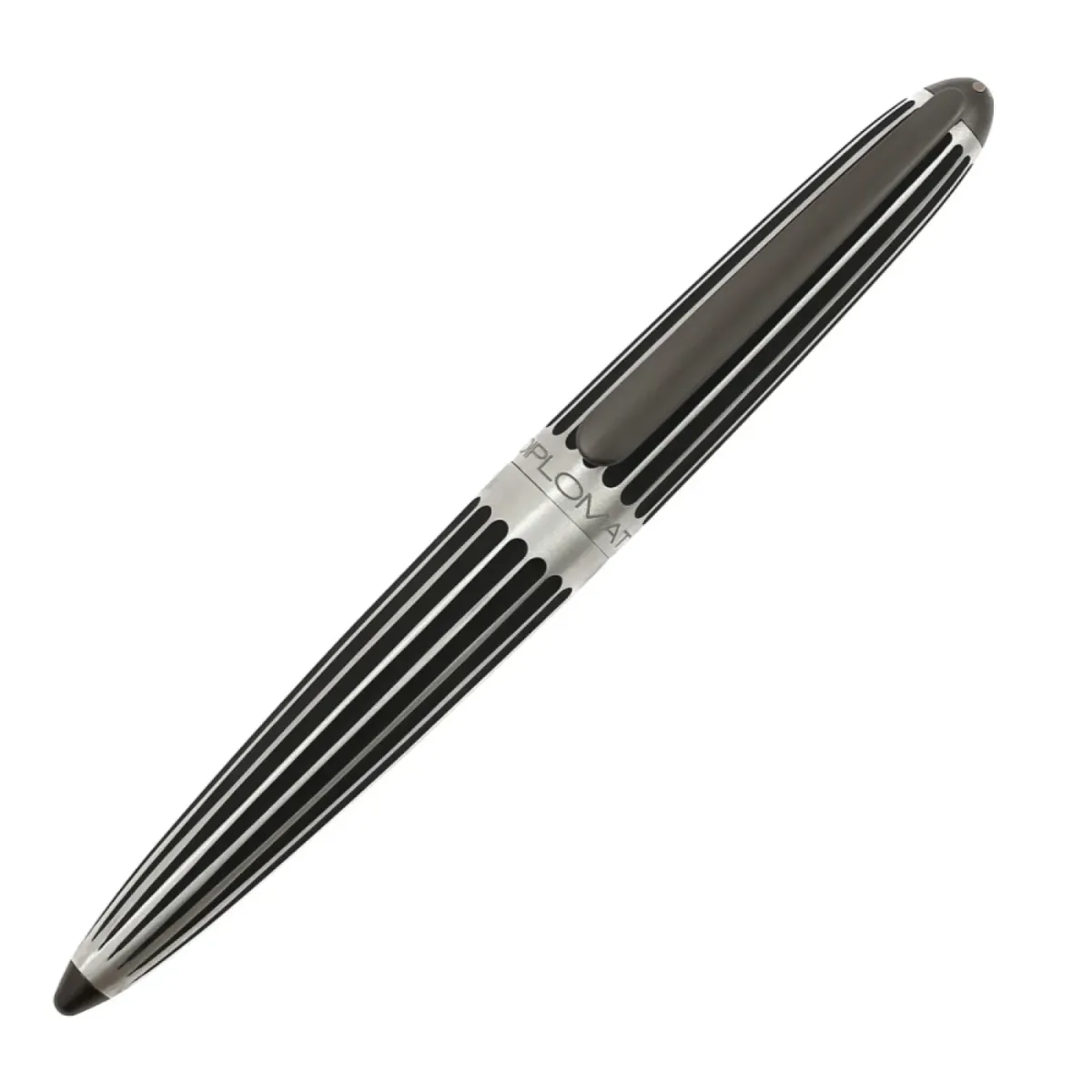 Stylo Roller Diplomat - Aero  stripes black - Fermé