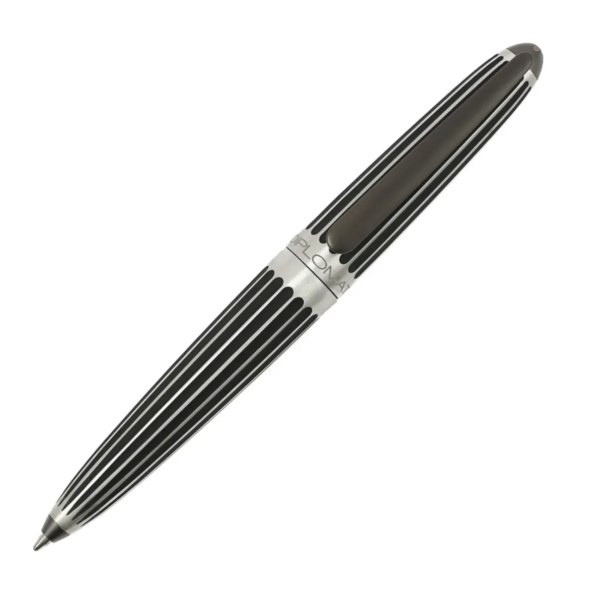 Stylo bille Diplomat - Aero  stripes black