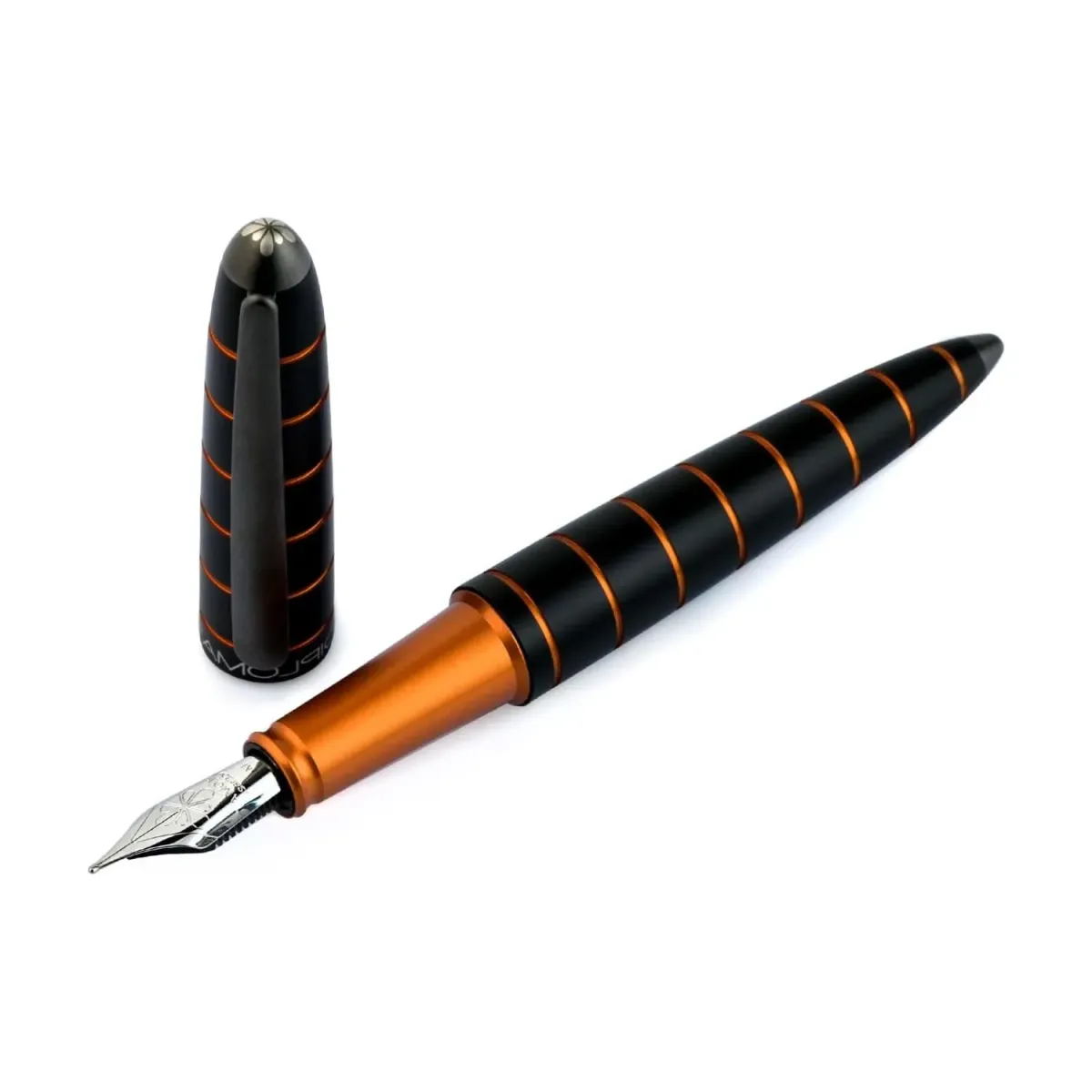 Stylo-plume DIPLOMAT Elox Ring - Noir Orange - M