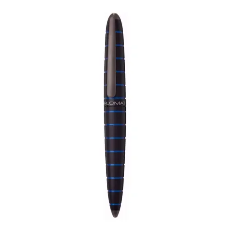 *Stylo Roller DIPLOMAT Elox Ring - Noir / Bleu - Fermé
