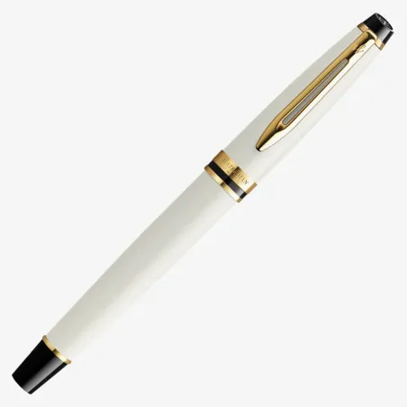 *Stylo plume M WATERMAN Expert - Attributs en or ivoire et plume en or massif 18 carats - Fermé