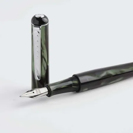 Stylo-plume B Tom Hessin Highland Green - Ouvert