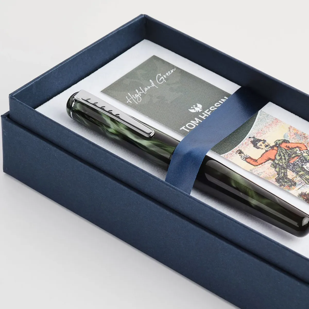 Stylo-plume Calligraphie Tom Hessin Highland Green - Coffret