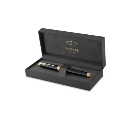 Stylo Roller Parker Premier Noir Laqué Or