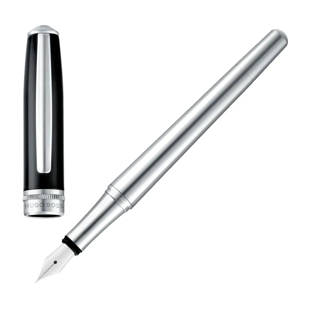 Coffret Cadeau Hugo Boss Essential Classic - Stylo-plume + Encre  + Piston - Stylo