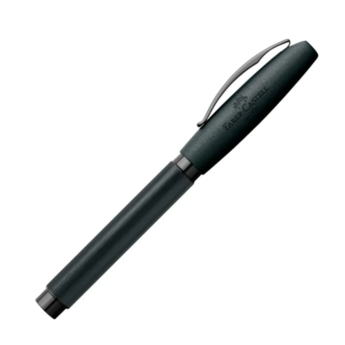 Stylo Roller Faber-Castell - Essentio, aluminium noir - Fermé